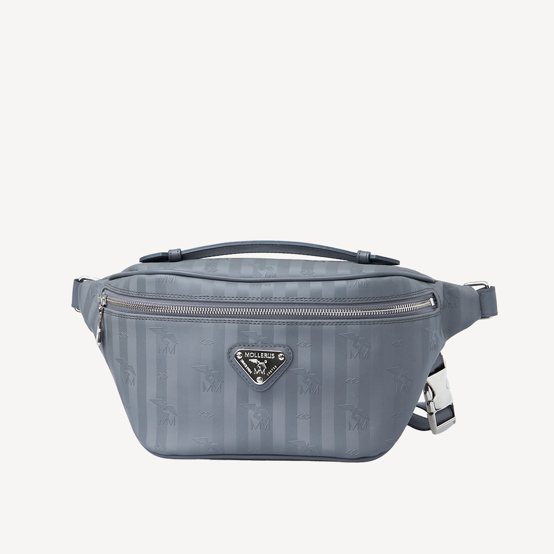 BRIENZ | Gürteltasche elephant grau/silber - frontal