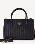 DONAT | Handtasche classic schwarz/gold - frontal