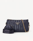 ZELL | Umhängetasche classic schwarz/gold - FRONTAL