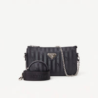 ZELL | Sac à bandoulière noir/argenté