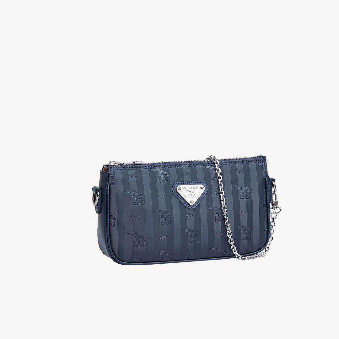 ZELL | Umhängetasche space blau/silber - SEITLICH