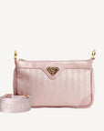 FLUMS | Umhängetasche soft rosé/gold - frontal