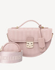 CEVIO | Umhängetasche soft rosé/gold - frontal