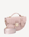 CEVIO | Umhängetasche soft rosé/gold - SEITLICH