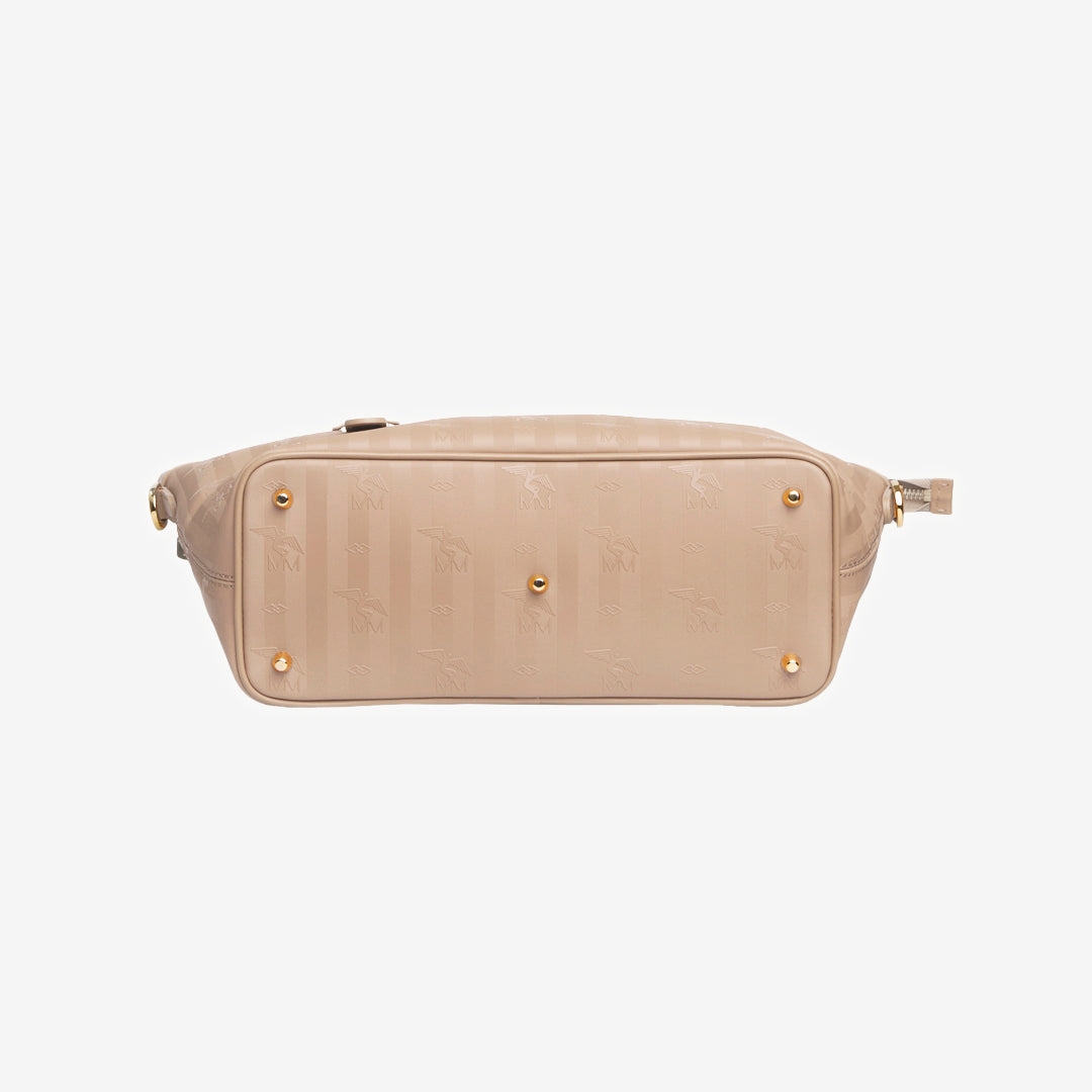 VALLON | Shopper cappuccino beige/gold - von unten