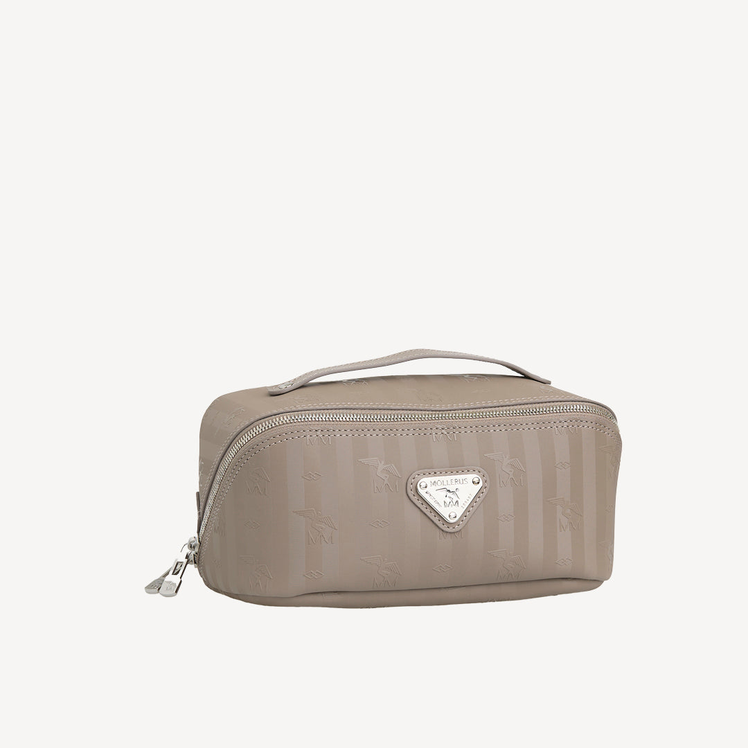 SERVAZ | Necessaire taupe grau/silber - SEITLICH