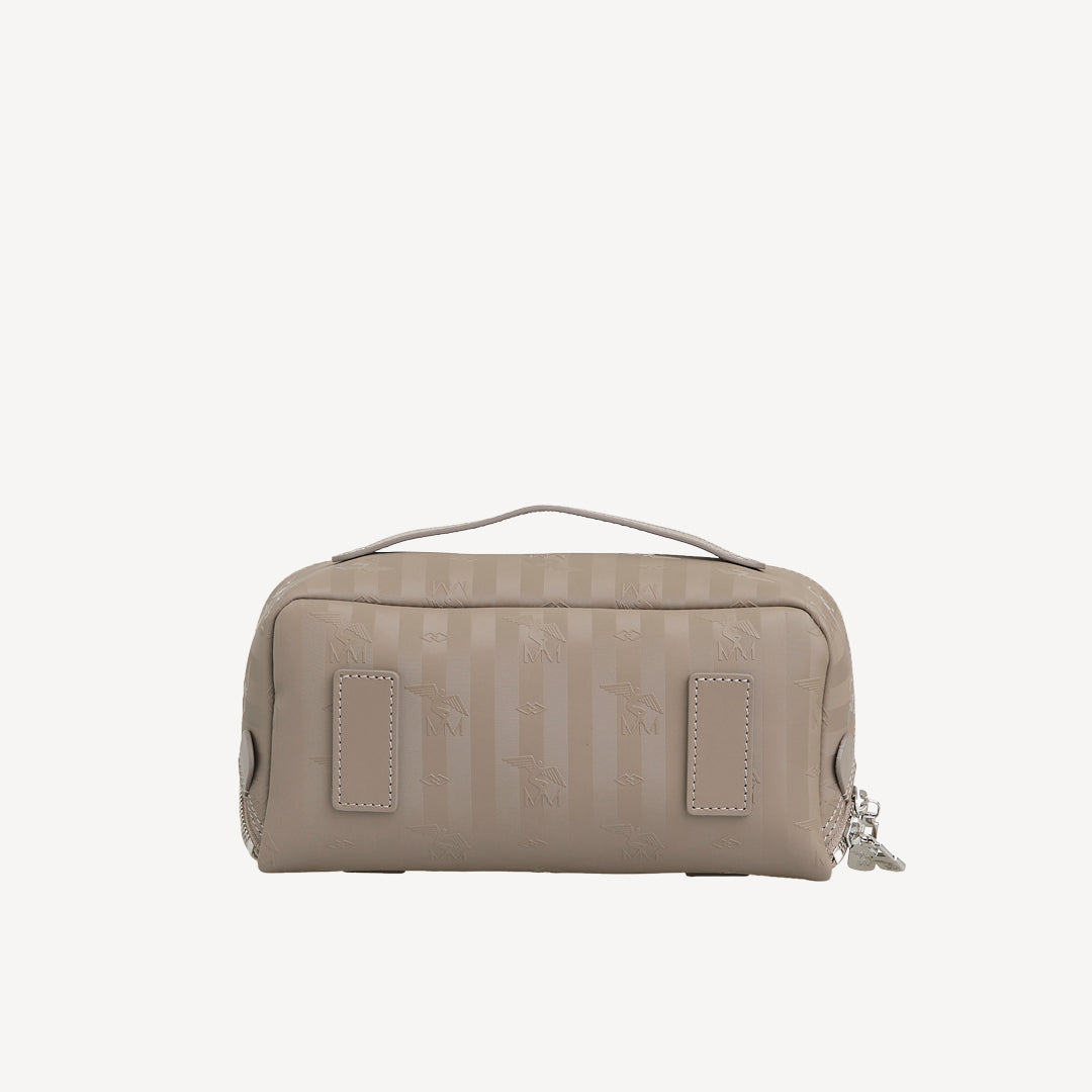 SERVAZ | Necessaire taupe grau/silber - VON HINTEN