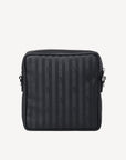CRESSIER | Schultertasche classic schwarz/silber - VON HINTEN