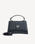 ROMONT | Umhängetasche classic schwarz/silber - FRONTAL