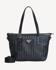 VALLON | Shopper classic schwarz/silber - FRONTAL