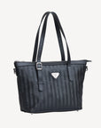 VALLON | Shopper classic schwarz/silber - SEITLICH