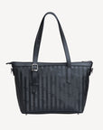 VALLON | Shopper classic schwarz/silber - VON HINTEN