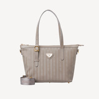 VALLON | Shopper bag taupe/gold