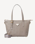 VALLON | Shopper taupe grau/gold - FRONTAL