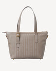 VALLON | Shopper taupe grau/gold - VON HINTEN