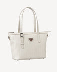 VALLON | Shopper pearl weiss/silber - SEITLICH