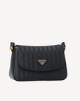 NOVILLE | Umhängetasche classic schwarz/gold - SEITLICH