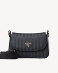 NOVILLE | Umhängetasche classic schwarz/gold - FRONTAL