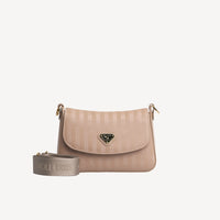 NOVILLE | Shoulder bag cappuccino beige/gold