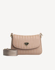 NOVILLE | Umhängetasche classic cappuccino/gold - frontal
