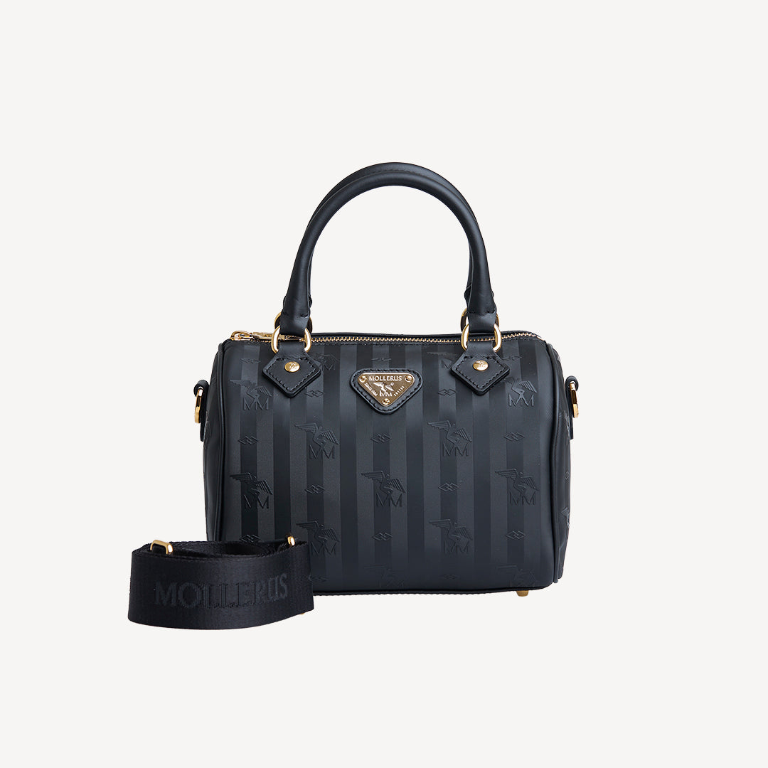 AVERS | Handtasche classic schwarz/gold - FRONTAL