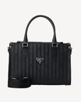 ZERNEZ | Handtasche classic schwarz/silber - frontal
