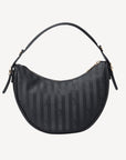 EMMEN | Schultertasche classic schwarz/gold - VON HINTEN