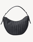 EMMEN | Schultertasche classic schwarz/silber - VON HINTEN