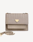 FEY | Sac bandoulière taupe/doré