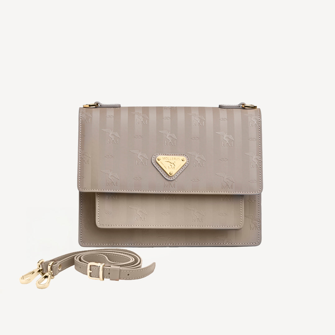 FEY | Umhängetasche taupe/gold