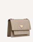 FEY | Sac bandoulière taupe/doré