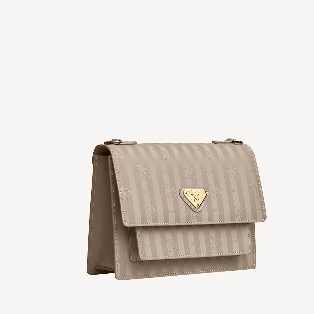 FEY | Shoulder bag taupe grey/gold