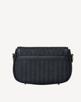 CANOBBIO | Umhängetasche classic schwarz/gold - VON HINTEN