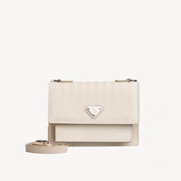 URSY | Shoulder bag pearl/silver