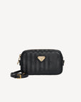 RIVAZ | Umhängetasche classic schwarz/gold - FRONTAL