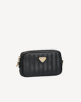 RIVAZ | Umhängetasche classic schwarz/gold - SEITLICH