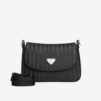 MONNAZ | Sac bandoulière classique, noir/doré