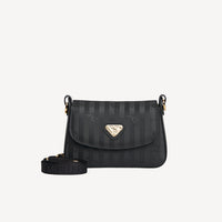 PIZY | Sac bandoulière classique, noir/doré