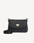 PIZY | Umhängetasche classic schwarz/gold - FRONTAL