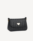 PIZY | Umhängetasche classic schwarz/gold - SEITLICH