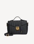 MEYRIN | Umhängetasche classic schwarz/gold - frontal
