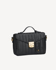 MEYRIN | Umhängetasche classic schwarz/gold - seiltich
