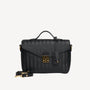 MARIN | Umhängetasche classic schwarz/gold – frontal