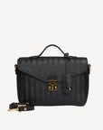 MARIN | Umhängetasche classic schwarz/gold - FRONTAL