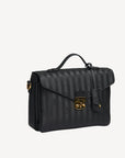 MARIN | Umhängetasche classic schwarz/gold - SEITLICH