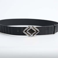 FRASCO | Ceinture classique noir/argent