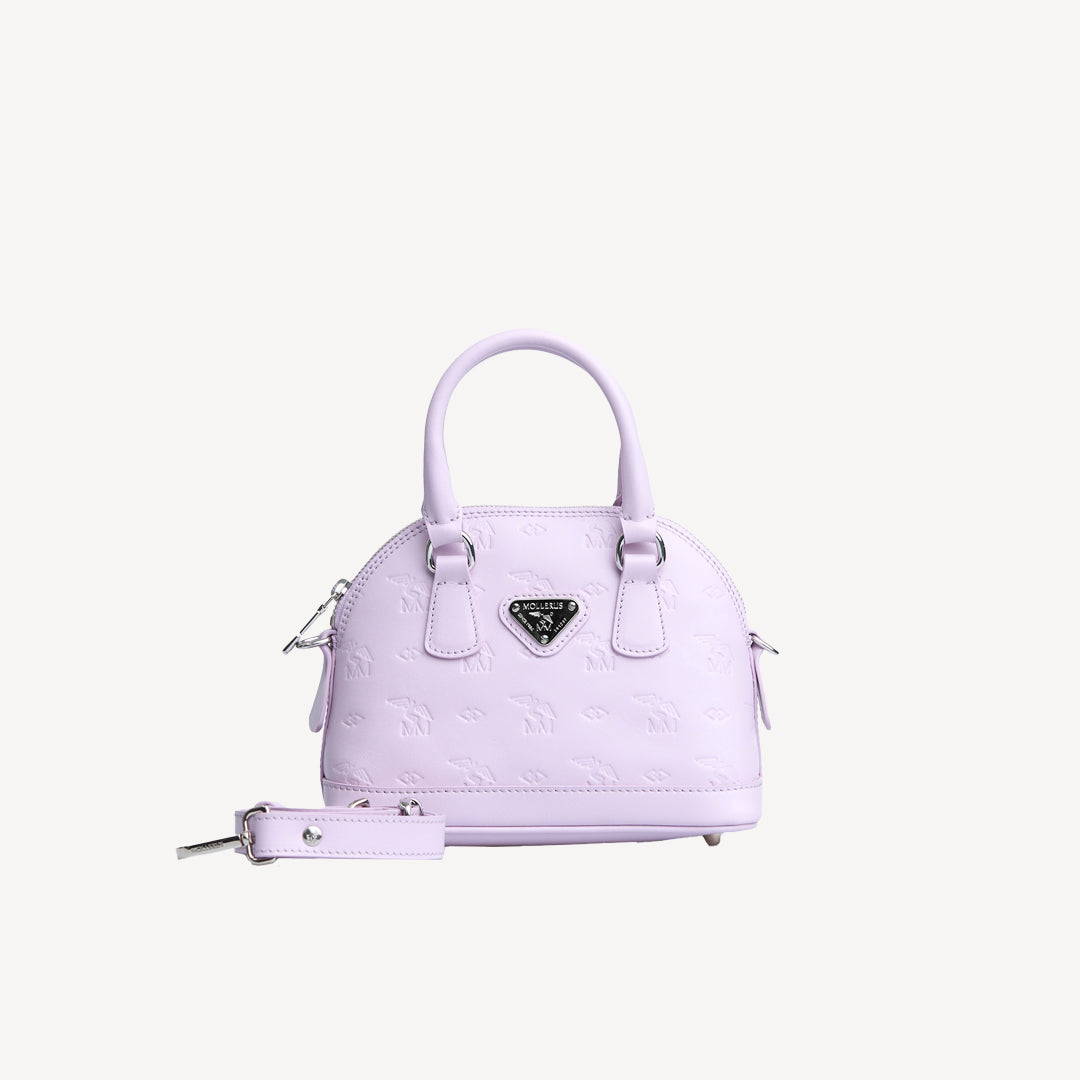 OETWIL | Umhängetasche Stampato flieder violett/silber - frontal