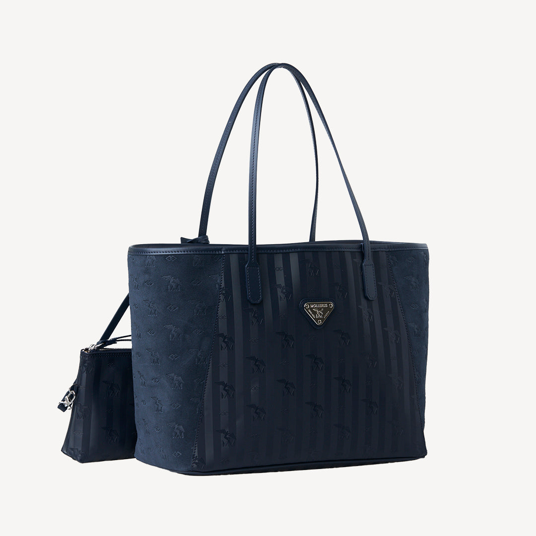 BERN | Shopper Velour space blau/silber - SEITLICH