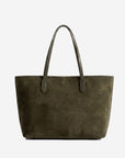 BERN | Shopper Wildleder moosgrün/gold