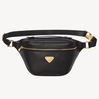 BRIENZ | Belt bag calfskin black/gold